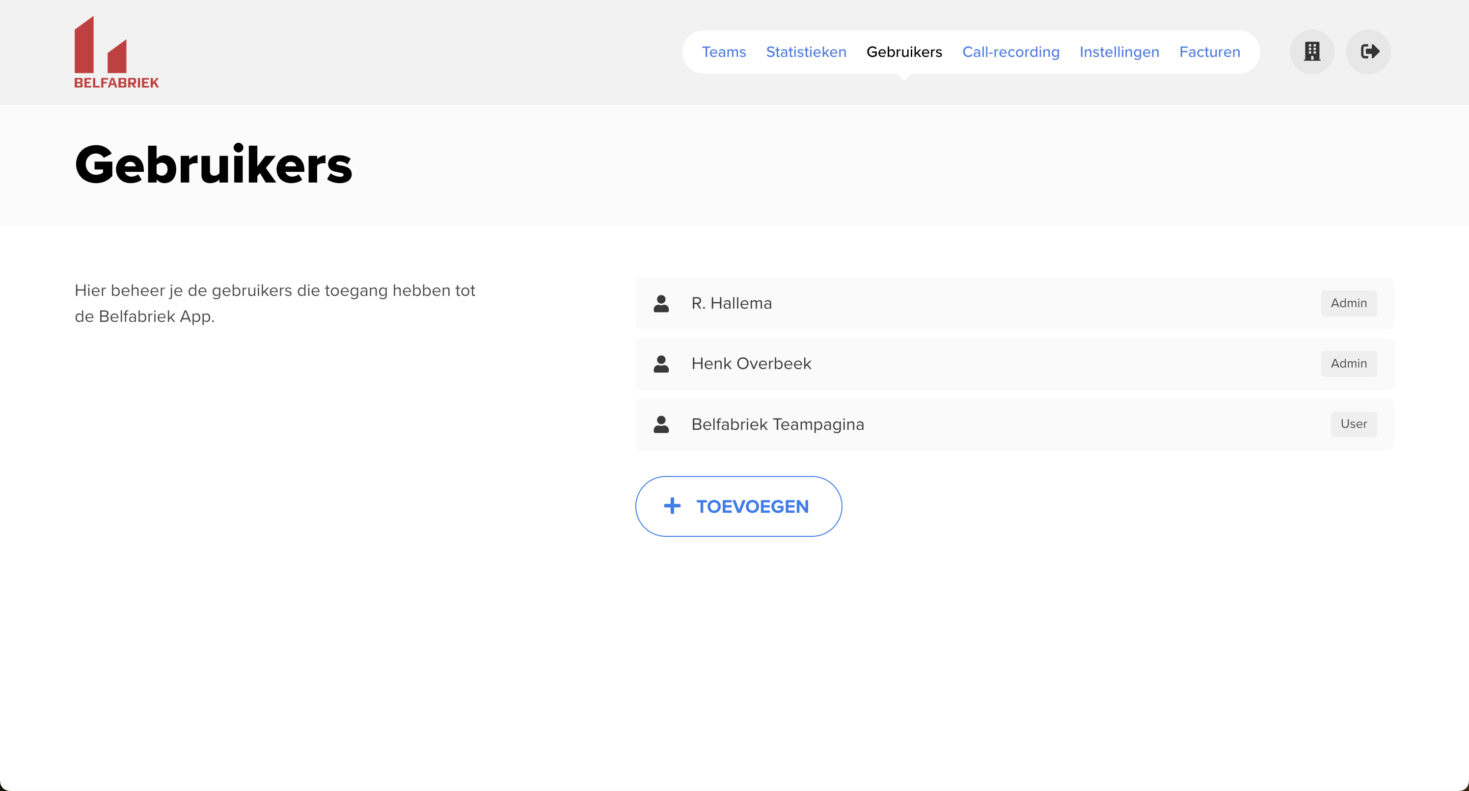 Benutzer App
